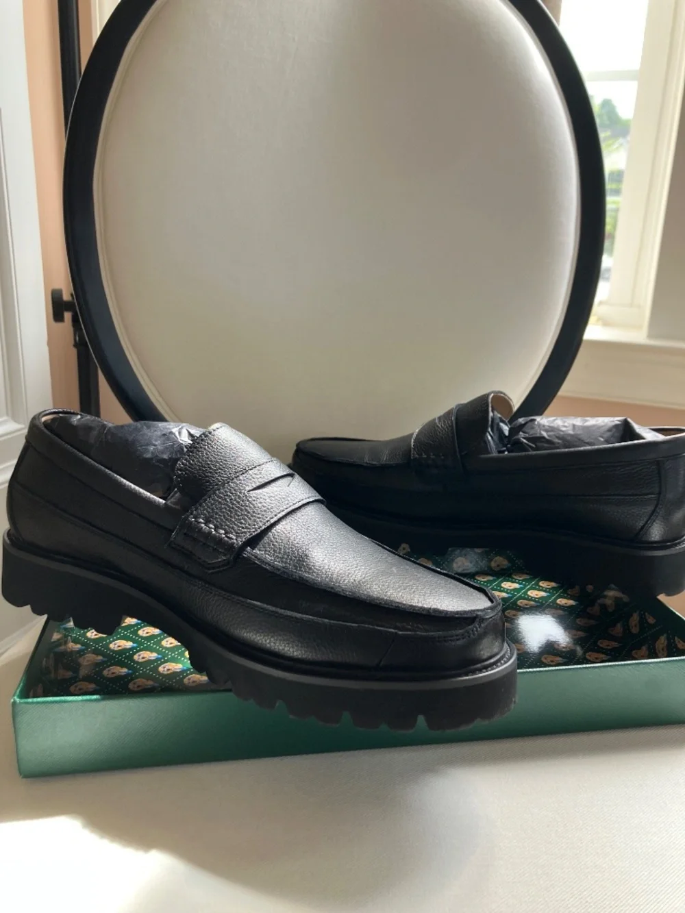 Marc Nolan ADLER LUG PENNY LOAFERS - Size 10